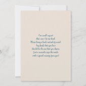 Twin Boys Teddy Bear Rainbow Baby Dusche Einladung (Rückseite)