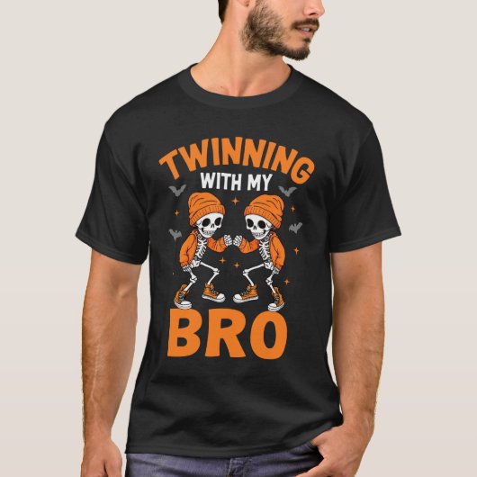 Twin Boys Twinning Halloween Beste Freundschaft Ma T-Shirt (Vorderseite)