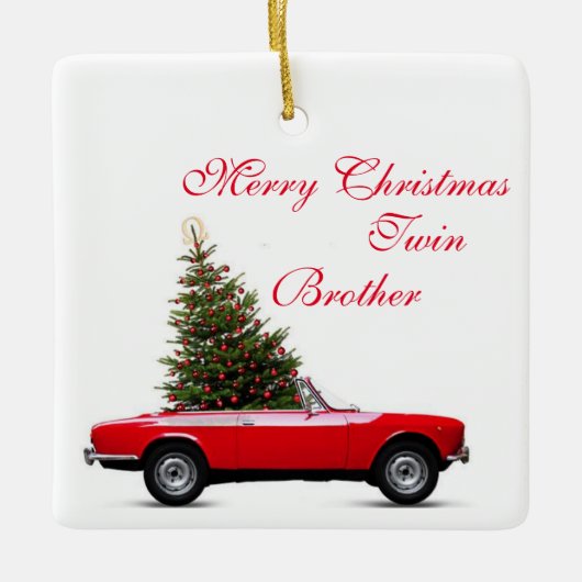 TWIN BROTHER CHRISTMAS ORNAMENT & WISHES (Vorderseite)