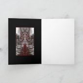 Twin Burgundy Bridge Card Karte (Innenseite)