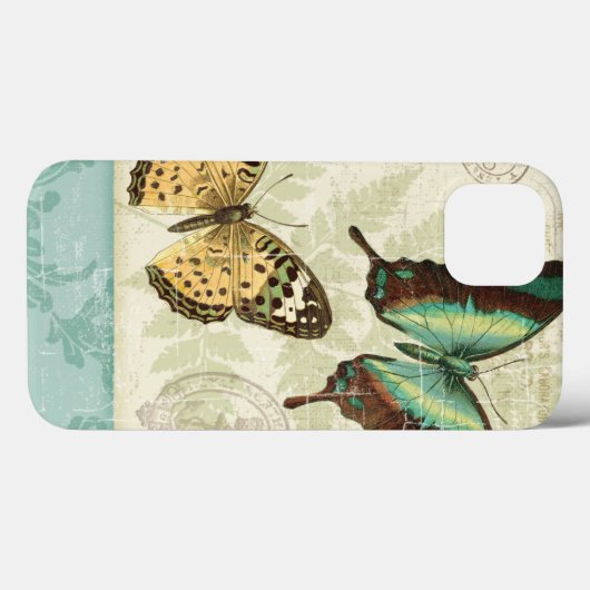 Twin Butterflies Case-Mate iPhone Hülle (Rückseite (Horizontal))