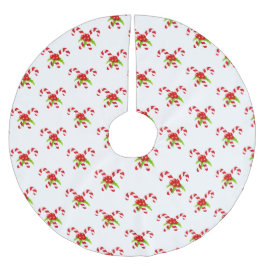 Twin Candy Canes Holiday Polyester Weihnachtsbaumdecke