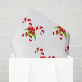Twin Candy Canes Holiday Seidenpapier