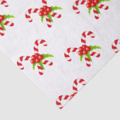 Twin Candy Canes Holiday Seidenpapier (Detail)