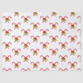 Twin Candy Canes Holiday Seidenpapier (Vorderseite)