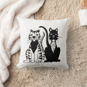 Twin Cats Cushion Kissen (Decke)