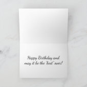 ***TWIN**** "CHEERS AM GEBURTSTAG" KARTE (Innenseite)