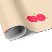 Twin Cherries Wrapping Paper Geschenkpapier (Rolleneckpunkt)