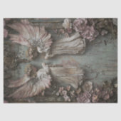 Twin Cherub Angels Decoupage Seidenpapier (Vorderseite)