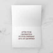 TWIN-CLEBRATE THEN LET'S GO SHOPPING BIRTHDAY CARD KARTE (Innenseite)