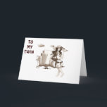 TWIN-CLEBRATE THEN LET'S GO SHOPPING BIRTHDAY CARD KARTE<br><div class="desc">TWIN-AFTER YOU CELEBRATE LET'S GO SHOPPING ON YOUR BIRTHDAY!</div>