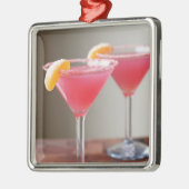 TWIN COCKTAIL CHRISTMAS ORNATION SILBERNES ORNAMENT (Links)