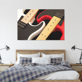 Twin Colorful Guitars Leinwanddruck