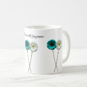 Twin Contrast Dual Bloom Balance in Bloom Two Side Kaffeetasse (VorderseiteRechts)