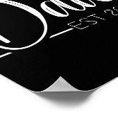 Twin Dad Father Mother Of Twins Est 2026 Father's Poster (Ecke)