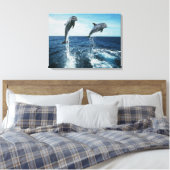 Twin Dolphins Leinwanddruck (Insitu (Schlafzimmer))