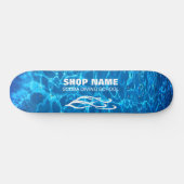 Twin Dolphins Marine Shop Skateboard (Horizontal)