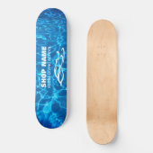 Twin Dolphins Marine Shop Skateboard (Vorderseite)