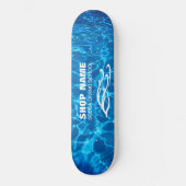 Twin Dolphins Marine Shop Skateboard (Vorderseite)