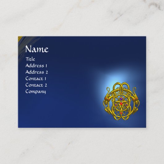 TWIN DRAGONS Blue Sapphire Visitenkarte (Vorderseite)
