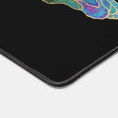 Twin Dragons Chasing The Sun - Surreal Painting Schreibtischunterlage (Ecke)