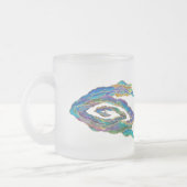 Twin Dragons Chasing The Sun - Surrealer Gemälde Mattglastasse (Links)