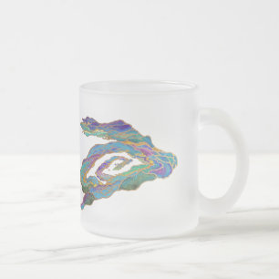 Twin Dragons Chasing The Sun - Surrealer Gemälde Mattglastasse