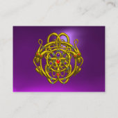 TWIN DRAGONS Lila Amethyst Visitenkarte (Rückseite)