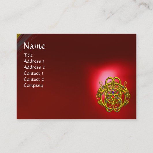 TWIN DRAGONS Red Ruby Visitenkarte (Vorderseite)