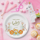 Twin Ducklings Baby Shower Pappteller (Party)