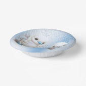 Twin Ducks Blue Floral Paper Bowl Pappteller (Gewinkelt)