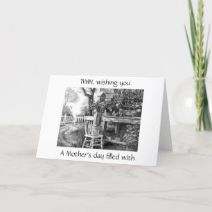 **TWIN** EIN MUTTER-TAG MIT FREUDE IST MEINE WÜNSC KARTE