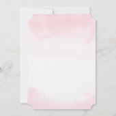 TWIN Elephant Floral Baby Shower Einladung (Rückseite)