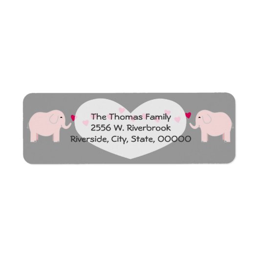 Twin Elephants Girls Label (Vorne)