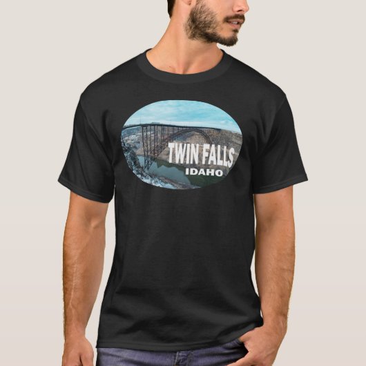Twin Falls Idaho Bumper Sticker T-Shirt (Vorderseite)