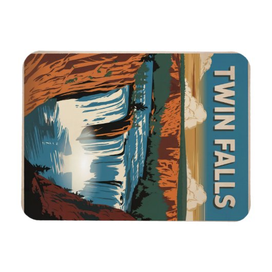 Twin Falls Idaho Magnet (Horizontal)