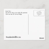 Twin Falls Idaho Postkarte (Rückseite)