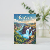 Twin Falls Idaho Postkarte (Stehend Vorderseite)
