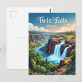 Twin Falls Idaho Postkarte (Vorne/Hinten)