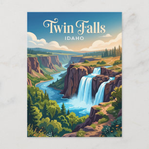 Twin Falls Idaho Postkarte