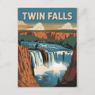 Twin Falls Idaho Postkarte