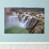 Twin Falls Leinwanddruck (Insitu (Holzboden))