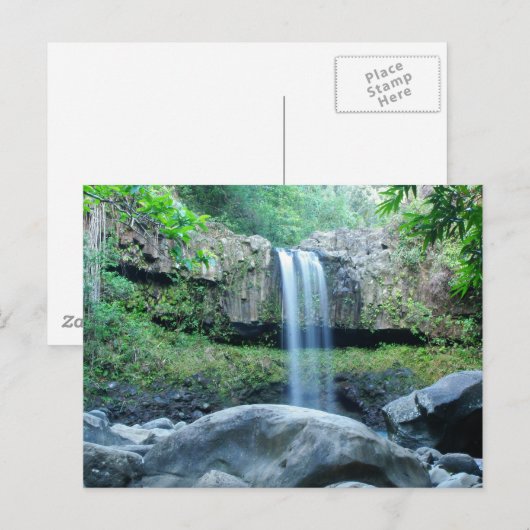 Twin Falls Maui Postkarte (Vorne/Hinten)