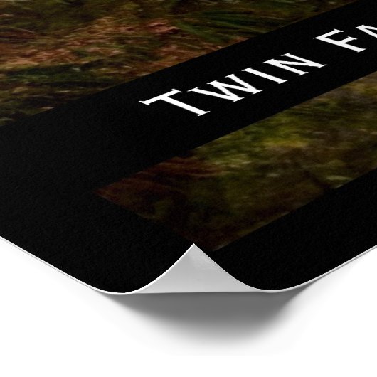 Twin Falls Print Poster (Ecke)