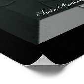 Twin Feathers Poster (Ecke)