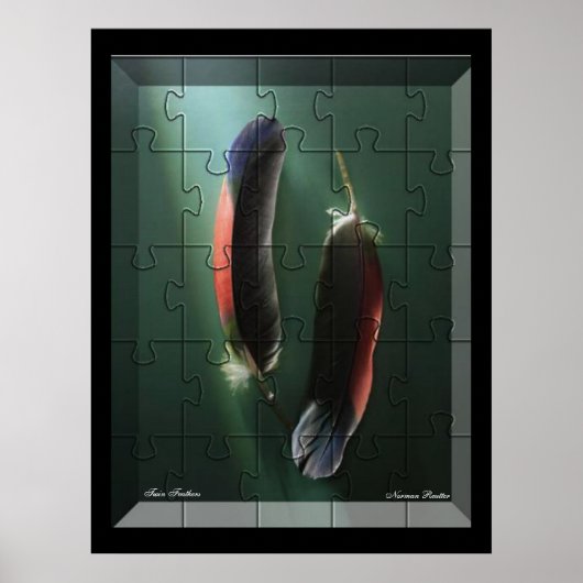 Twin Feathers Poster (Vorne)