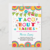 Twin Fiesta Babydusche Invite Taco Bout Babys Einladung (Vorderseite)