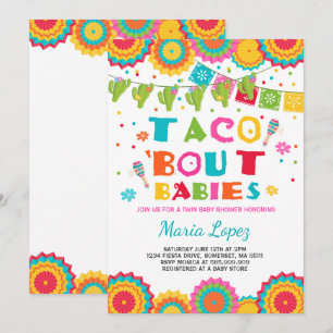 Twin Fiesta Babydusche Invite Taco Bout Babys Einladung
