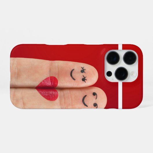 Twin Finger iPhone Hülle (Rückseite (Horizontal))