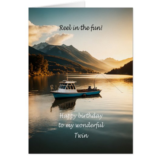 Twin Fischen Von einem Boot zum Geburtstag (Vorne)